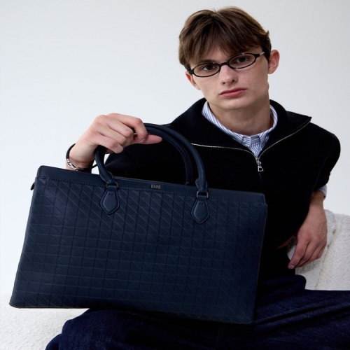 [GIRD CLASSIC] 다크 그레 패턴 소가죽 서류가방_DBBA6E250G3 (13형)