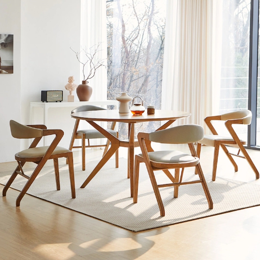 스코나 젠틀리 원형 애쉬 원목 식탁 1200