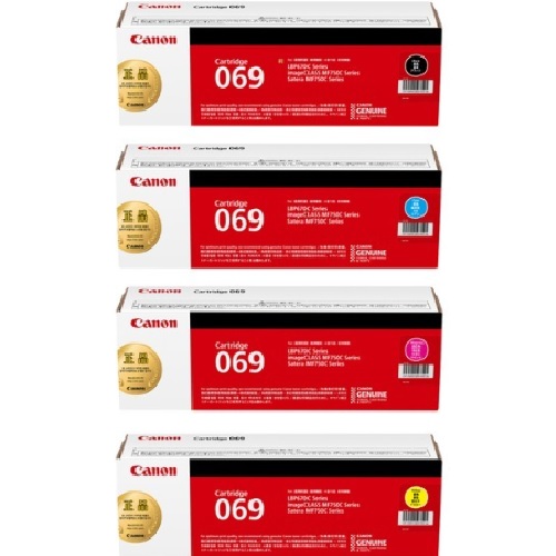 Canon 정품 CRG-069BK, CRG-069C, CRG-069M, CRG-069Y 4색 세트