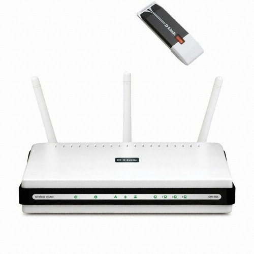 D-Link XtremeN DIR-655 공유기 패키지 (+ DWA-140 USB 2.0 무선랜카드)_이미지
