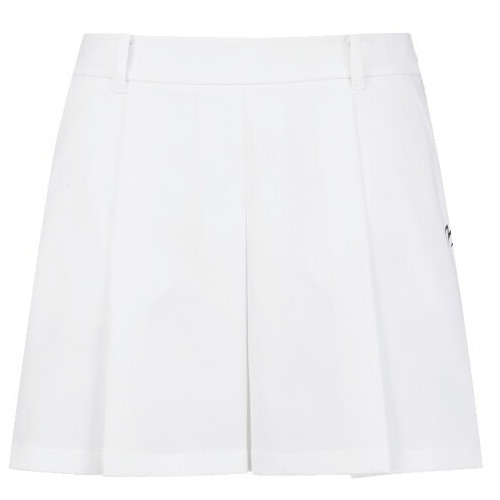 마스터바니에디션 심볼 백 밴딩 플리츠 큐롯 스커트 421D1PC002 (WH, 화이트)_이미지