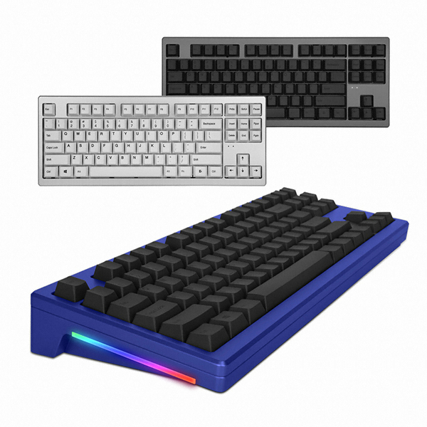 앱코 AR87 CNC 풀 알루미늄 체리키보드 (네이비, 적축)_이미지