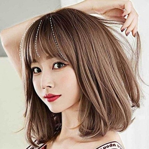 셀러허브 패션 JHQS80U6_4B 여성 단발 c컬가발 자연스러운통가발
