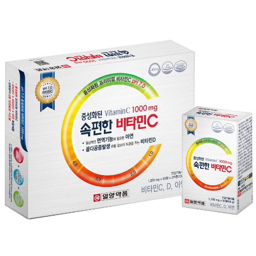 일양약품  중성화된 속편한 비타민C 50정 2개입 세트 (1개)