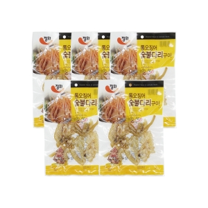정화식품 통오징어 숯불다리구이 45g (5개)_이미지