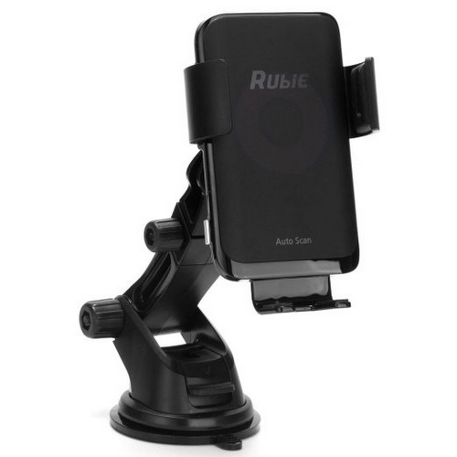 텔레컨스 루비 오토 20W 차량용 무선충전거치대 RUBIE-A1 + 듀얼 시거잭_이미지