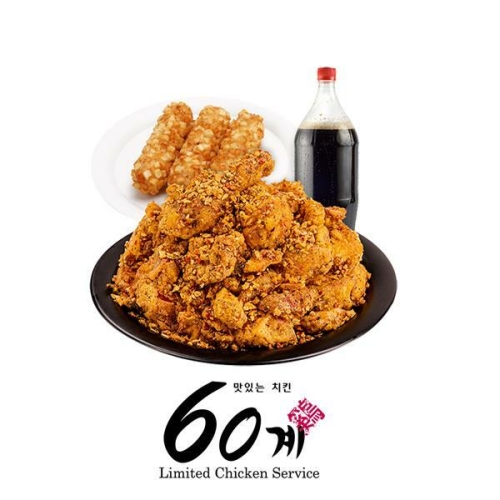 60계치킨 호랑이치킨 포테이토치즈스틱 콜라1.25L_이미지