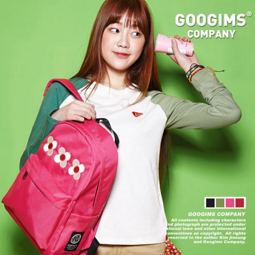 구김스 369_ 체리블라썸 미니멜로우 시리즈, 꽃무늬 백팩 G15ZMBA103_이미지