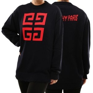 Givenchy 레드 로고 오버니트 다크네이비 BW903D4Z2E BW903D4Z2E