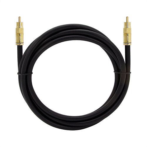 탑라인에이치디 솔탑 디지털 75옴 골드 RCA 코엑셜 블랙 TV 동축 케이블 (SOLTOP-670, 15m)_이미지