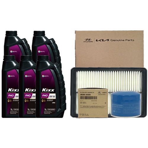 GS칼텍스 킥스 파오 A3/B4 5W30 5L + 순정필터 현대 LF소나타 뉴라이즈 2.0 가솔린 터보