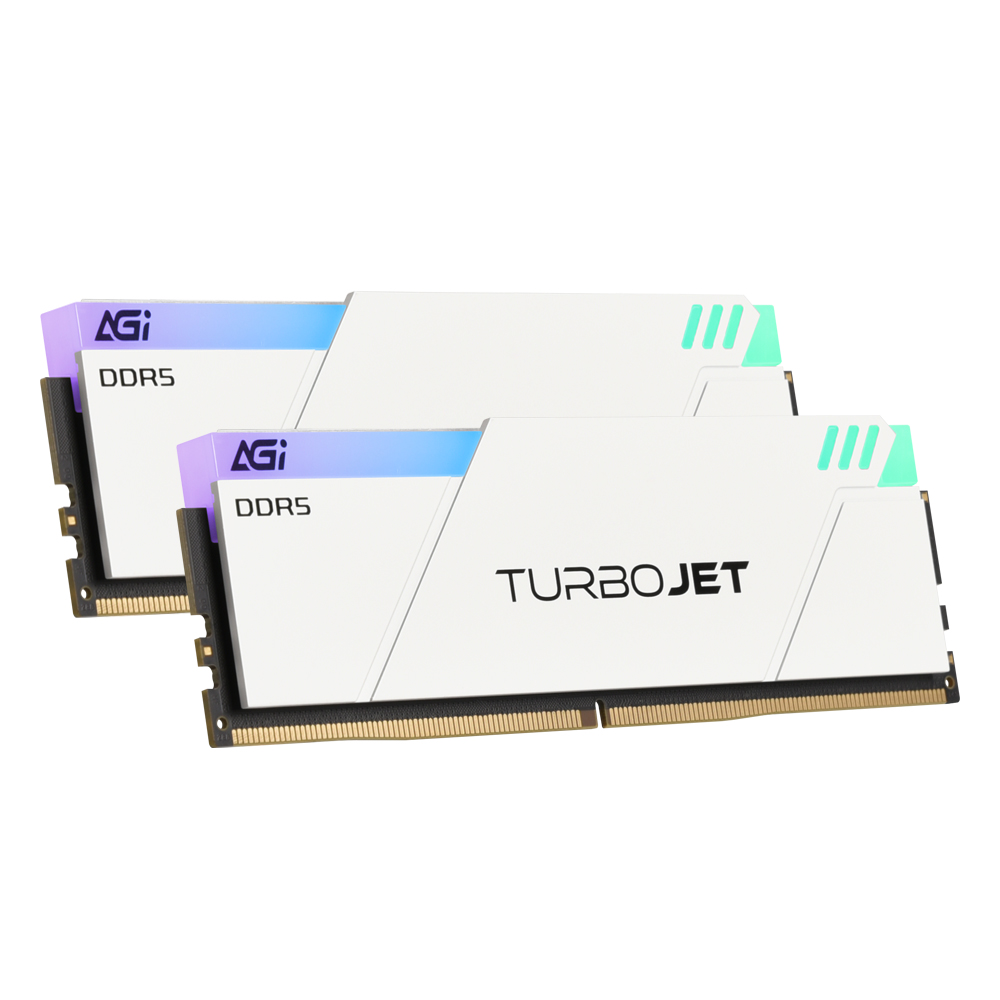 AGI DDR5-6000 CL36 TURBOJET UD858 RGB 화이트 패키지 서린 (32GB(16Gx2))_이미지