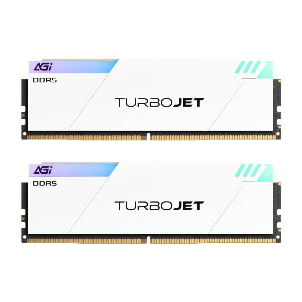 AGI DDR5-6000 CL36 TURBOJET UD858 RGB 화이트 패키지 서린 (32GB(16Gx2))_이미지