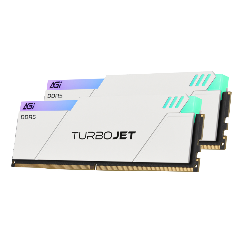 AGI DDR5-6000 CL36 TURBOJET UD858 RGB 화이트 패키지 서린 (32GB(16Gx2))_이미지