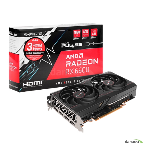 SAPPHIRE 라데온 RX 6600 PULSE D6 8GB Dual-X_이미지