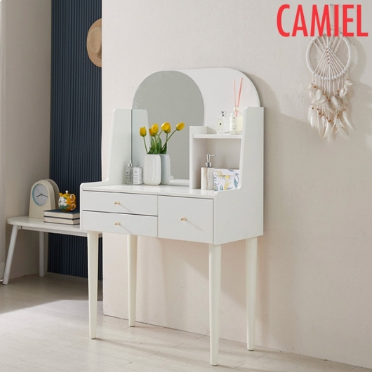 까미엘 고급 화이트 도장 콘솔 A형 800_이미지