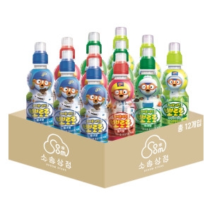 팔도 뽀로로 어린이음료수 235ml 혼합 12펫 밀크+딸기+사과+샤인머스캣 각 3펫 뽀로로 음료수 혼합 12펫_이미지