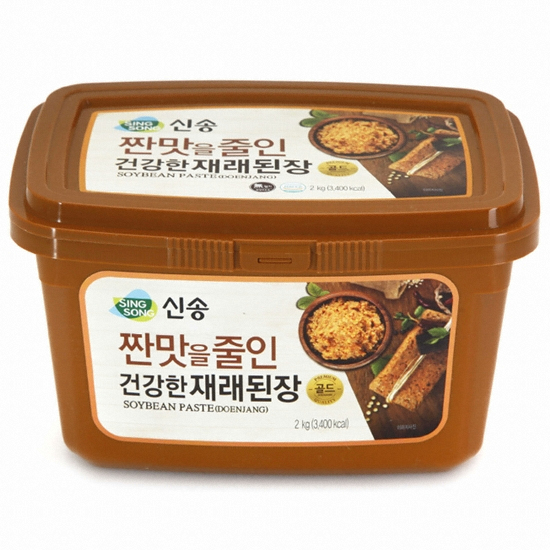 신송식품 짠맛을 줄인 건강한 재래된장 골드 2kg (1개)_이미지