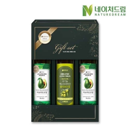 아보카도 오일 2병 + 올리브오일 1병 선물세트