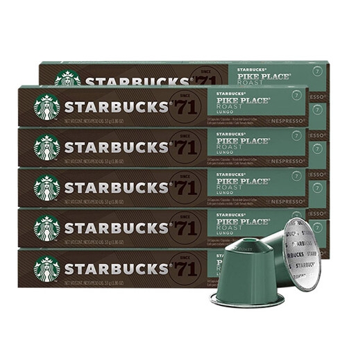 스타벅스 앳홈 네스프레소 파이크 플레이스 100캡슐 10캡슐x10개_이미지