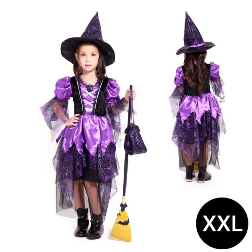 할로윈 마녀 퍼플 스파이더 XXL 코스튬 445907