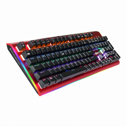 마이크로닉스 MANIC K735 엣지 RGB 카일박스축 (레드, 백축)_이미지