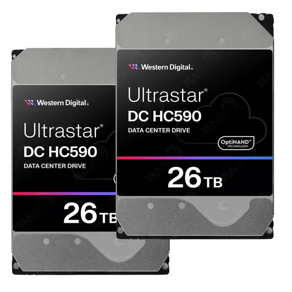 Western Digital Ultrastar DC HC590 패키지 7200/512M WUH722626ALE6L4 (2x26TB)_이미지