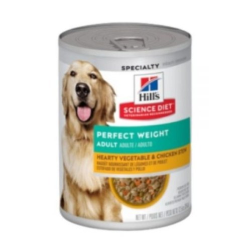 힐스 사이언스 다이어트 독 어덜트 퍼펙트 웨이트 야채치킨 스튜 캔 354g (5개)_이미지