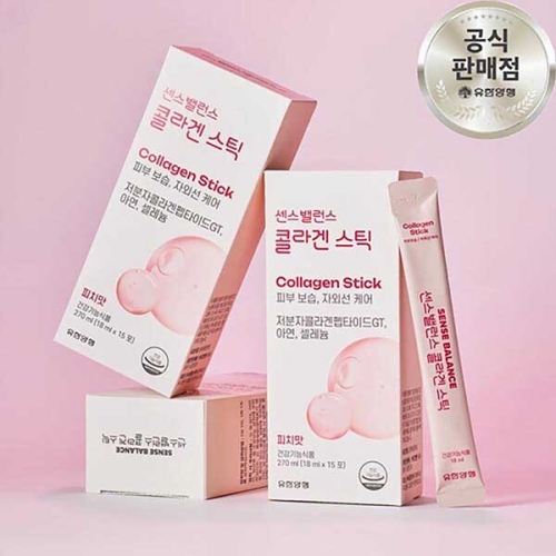 유한양행 센스밸런스 콜라겐 스틱 15포 (2개)_이미지