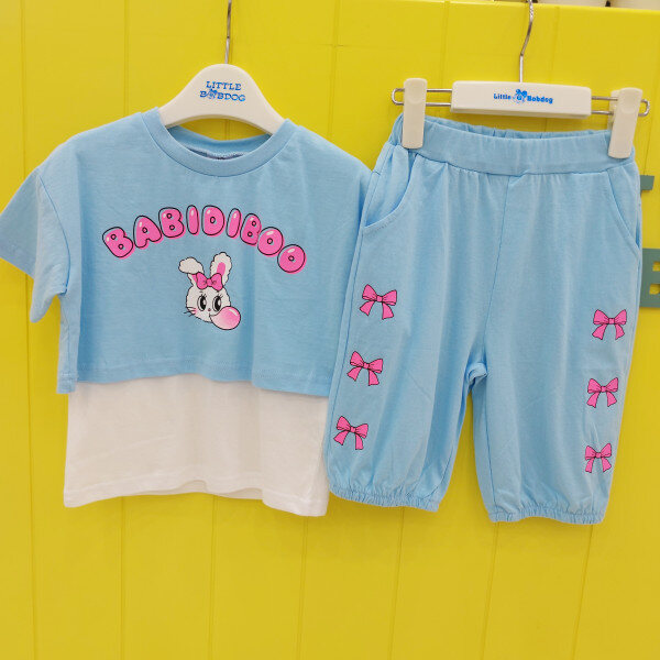 인다인 리틀밥독 W풍선껌티셔츠리본껌바지상하세트 H242MWP151_SH 560565_H242MWP151