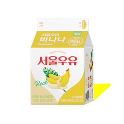 서울우유 바나나우유 300ml (1개)_이미지