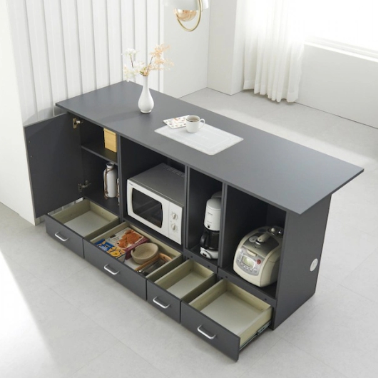 케미에르 쿠크 홈바형 아일랜드 식탁 1800 (의자별도)_이미지