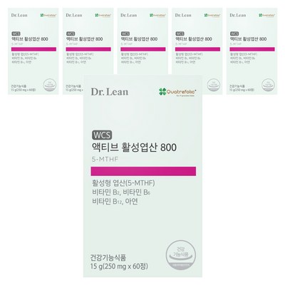 닥터린 액티브 활성엽산 800 250mg 60정 (6개)_이미지
