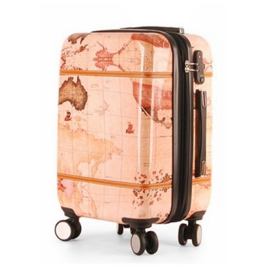 트래블매니아 크리에이트 지도 기내용 하드 캐리어 20인치 KP02