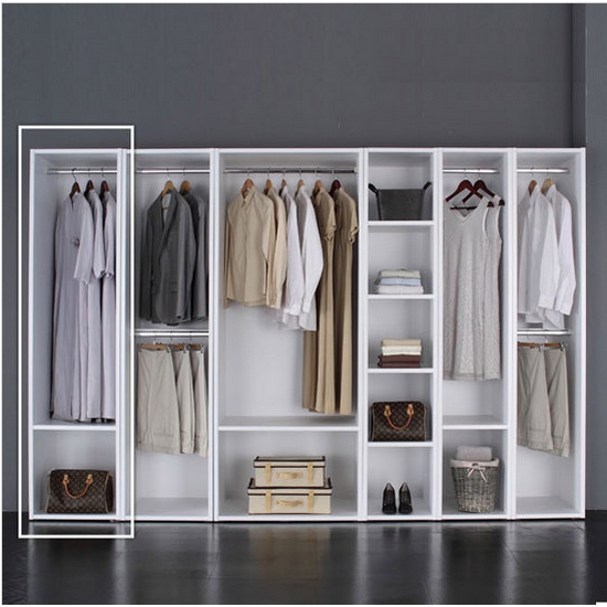 우아미가구 레이트 맞춤형 드레스룸 시스템장 (50cm)_이미지