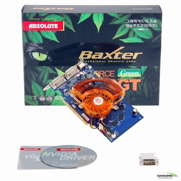 앱코 지포스 9800GT Baxter Green D3 512MB 제로썸GX710_이미지