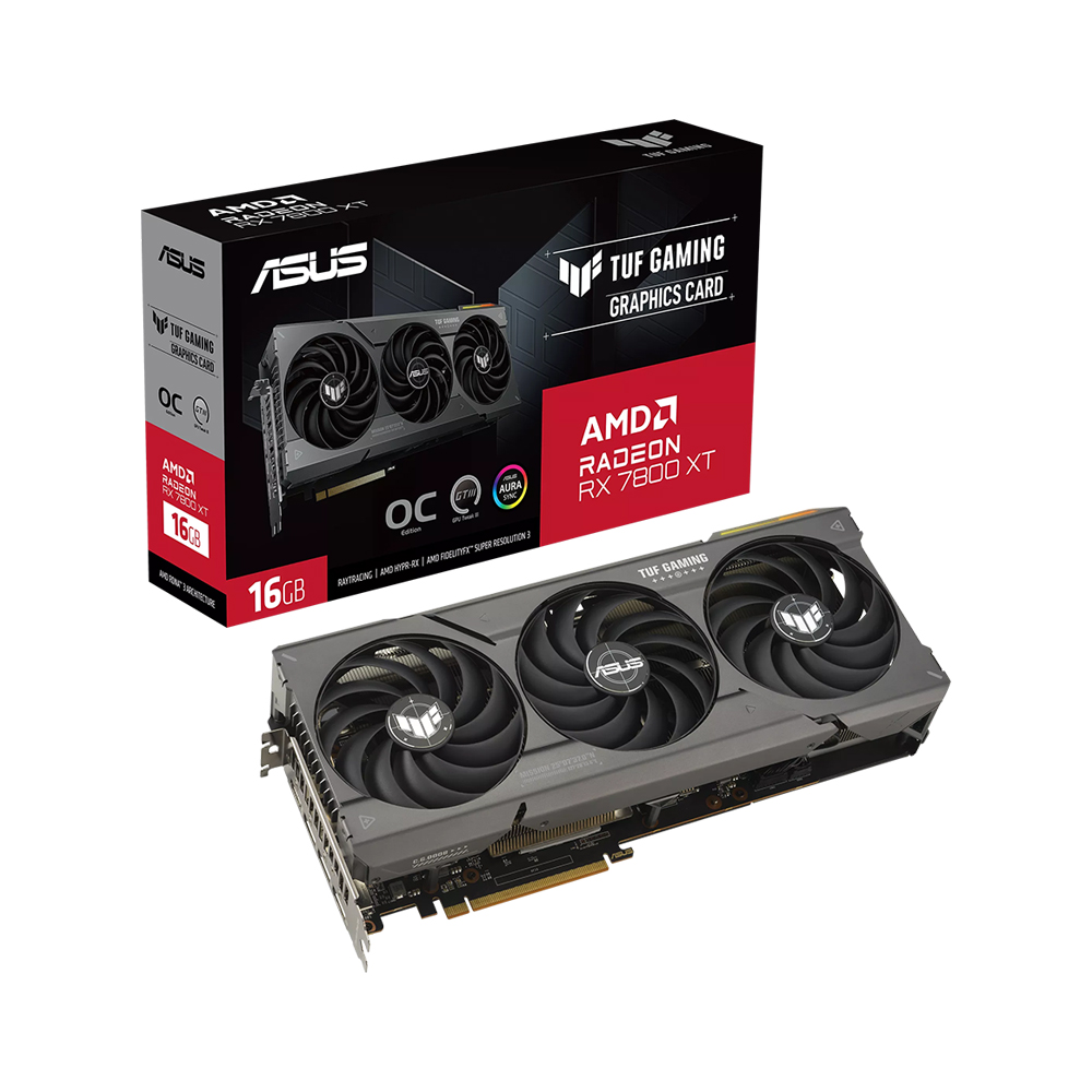 ASUS TUF Gaming �󵥿� RX 7800 XT O16G OC D6 16GB