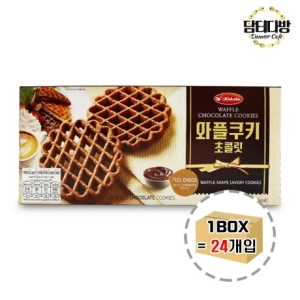 쥬시 와플 초콜릿 쿠키 100g 1BOX 24개입_이미지