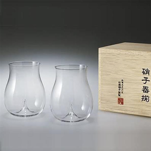우스하리 다이긴죠 글라스 잔 250ml 해외구매 (2개)_이미지