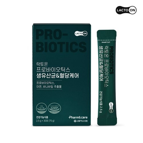 서울약사신협 락토온 프로바이오틱스 생유산균&혈당케어 2.5g 30포 (1개)_이미지
