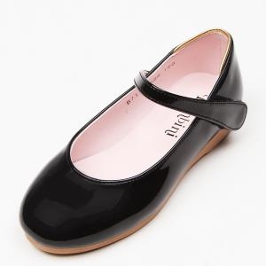 밤비니 블랙 플랫 여아구두 B71SD586BK_이미지