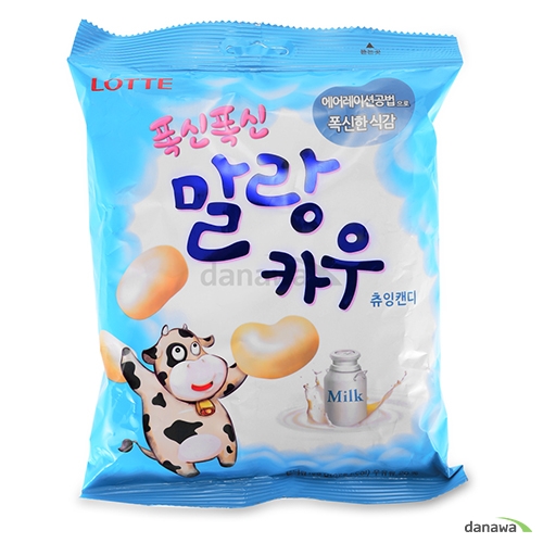 롯데웰푸드 폭신폭신 말랑카우 우유맛 158g (1개)