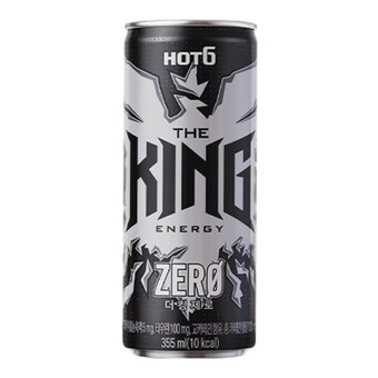 롯데칠성음료 <b>핫식스</b> 더킹 제로 355ml