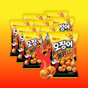 CW청우식품 오징어땅콩 불닭맛 90g (3개)