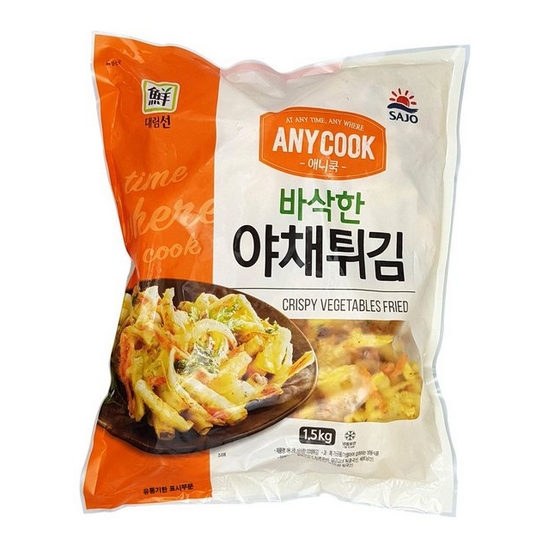 사조대림 대림선 애니쿡 바삭한 야채튀김 1.5kg (2개)