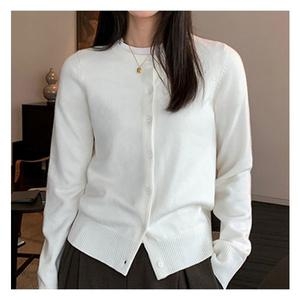 예쎄 소프트터치 라운드넥 니트 가디건 S5SCD025A_이미지