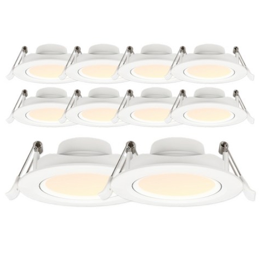 라인조명 LED 에코 COB타입 3인치 다운라이트 전구색 5W (10개)_이미지