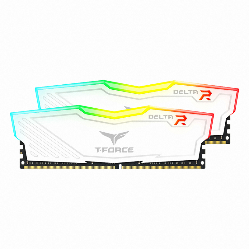 TeamGroup T-Force DDR4-2400 CL15 Delta RGB 화이트 패키지 (8GB(4Gx2))_이미지