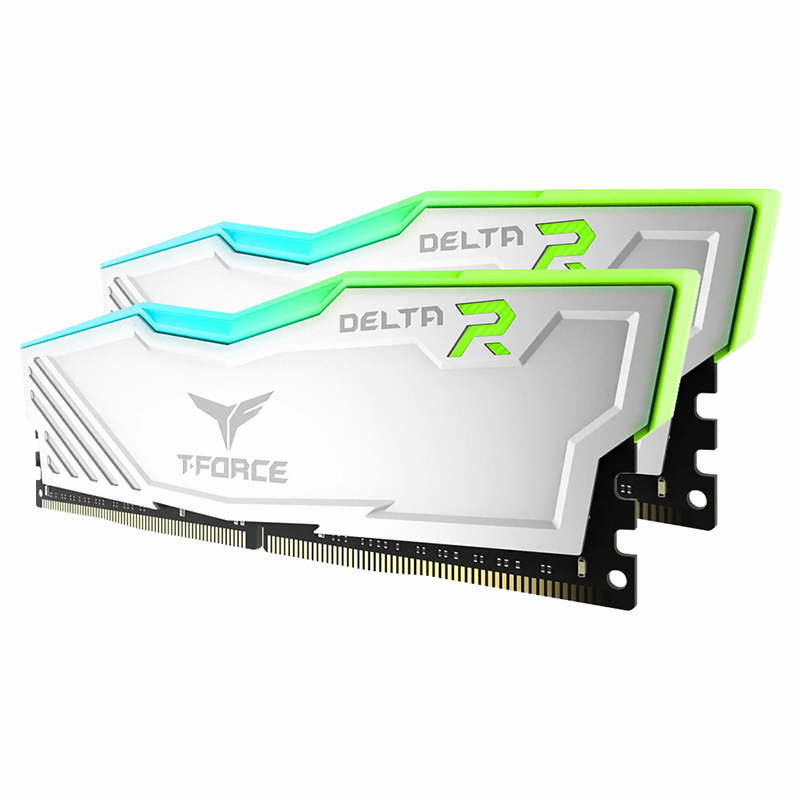 TeamGroup T-Force DDR4-2400 CL15 Delta RGB 화이트 패키지 (8GB(4Gx2))_이미지