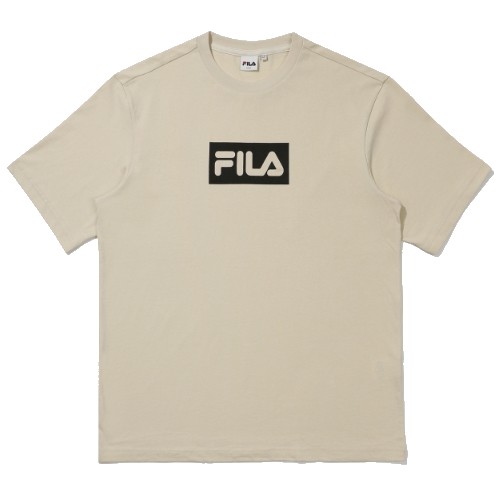  휠라 리니어 박스 로고 티셔츠 FS2RSE2127X [LBE, 라이트베이지]